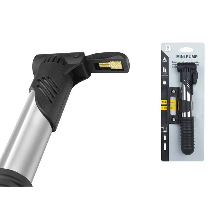 Τρόμπα χειρός Ποδηλάτου LXRW2, 20.5cm, ασημί-μαύρη