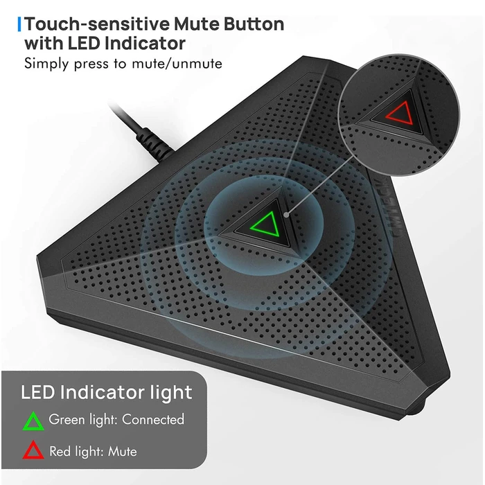 Μικρόφωνο Cmteck Επιτραπέζιο M001, Omnidirectional, Usb, Μαύρο