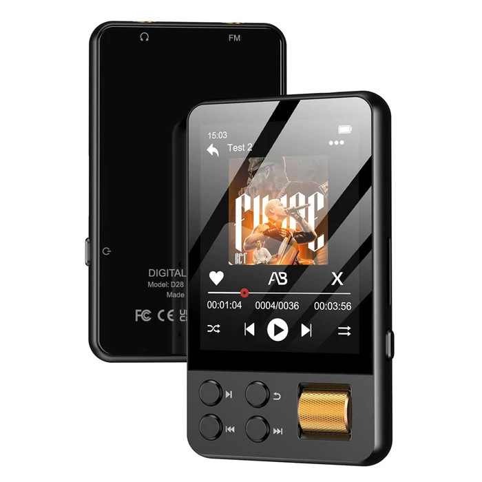 Ruizu MP3 Player (32GB) με οθόνη αφής 2.4" μαύρο - M19-32GB