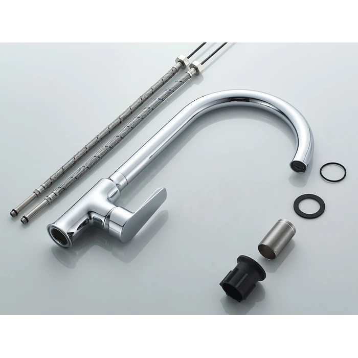 Μπαταρία Πάγκου Κουζίνας Bruno M54569-234C, Αναμεικτική, Ασημί