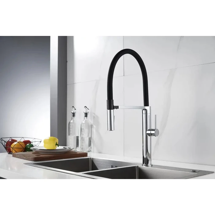 Μπαταρία Πάγκου Κουζίνας Bruno M54801-817C, Αναμεικτική, Ασημί