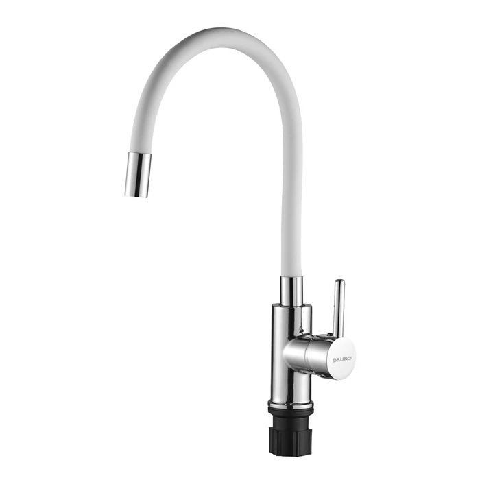 Μπαταρία Πάγκου Κουζίνας Bruno M54804-006C-S626, Εύκαμπτη, Αναμεικτική, Λευκή