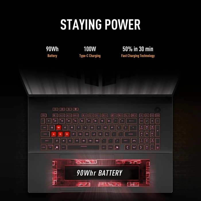 Asus Laptop Gaming TUF Gaming A18 FA808UM-S9058 AMD Ryzen 7 260 18 inches 2 5K 16GB 512GB SSD RTX 5060 NoOS Gray