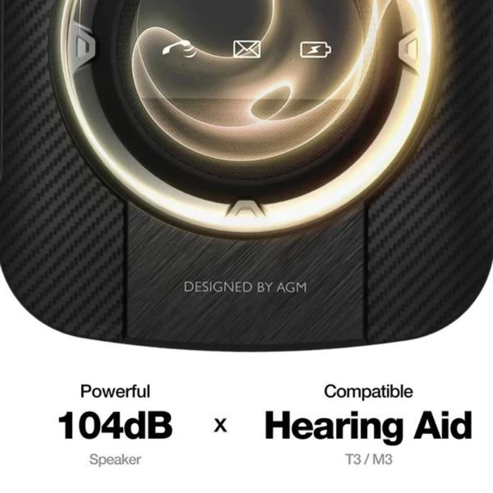 Κινητό Τηλέφωνο AGM M8 FLIP Μαύρο IP68/IP69K, Dual Sim με Bluetooth, USB, SD, 2.8?, SOS συμβατό με ακουστικά βαρηκοΐας