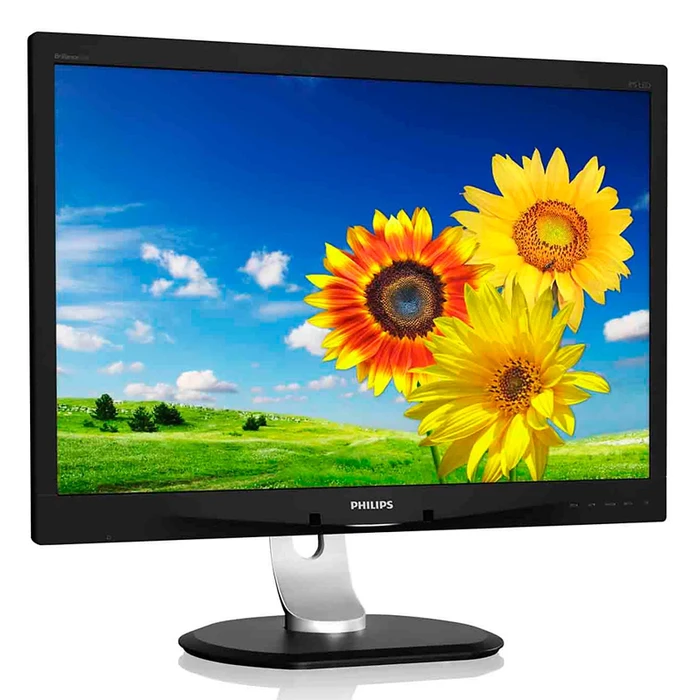 Used Monitor Philips 240P4Qpyeb Ips-Led, 24.1" 1920X1200, VGA/DVI/DisplayPort, Grade B