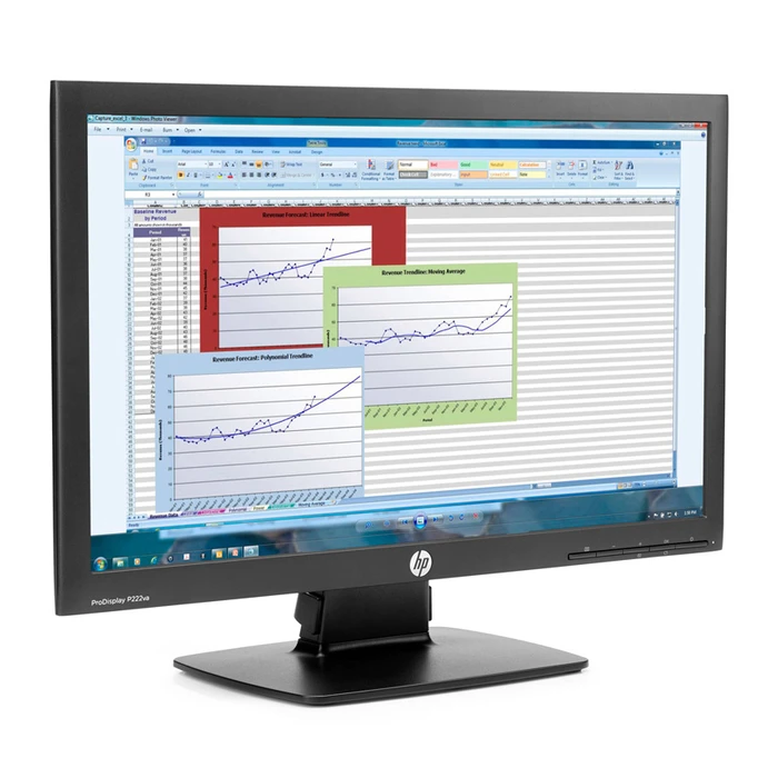 HP P222VA Refurbished Grade A TFT-LCD Monitor 21.5" FHD 1920x1080
