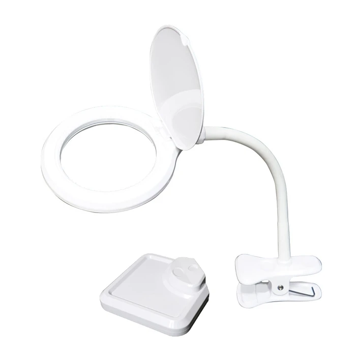 Μεγεθυντικός Φακός Proskit MA-1010U, Κλιπ & Βάση, LED, 3D 1.75X, Λευκός