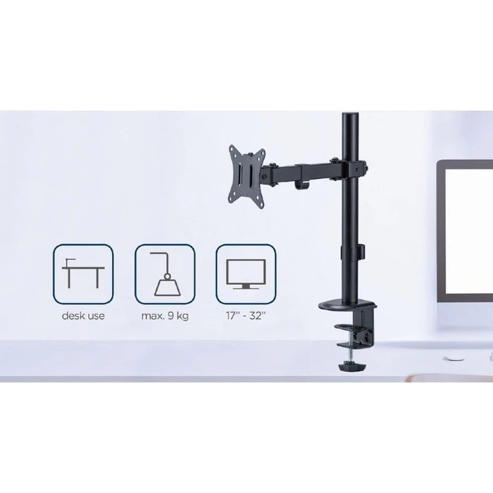 Βάση Monitor Gembird DESK MOUNTED SINGLE ARM 17'-32'