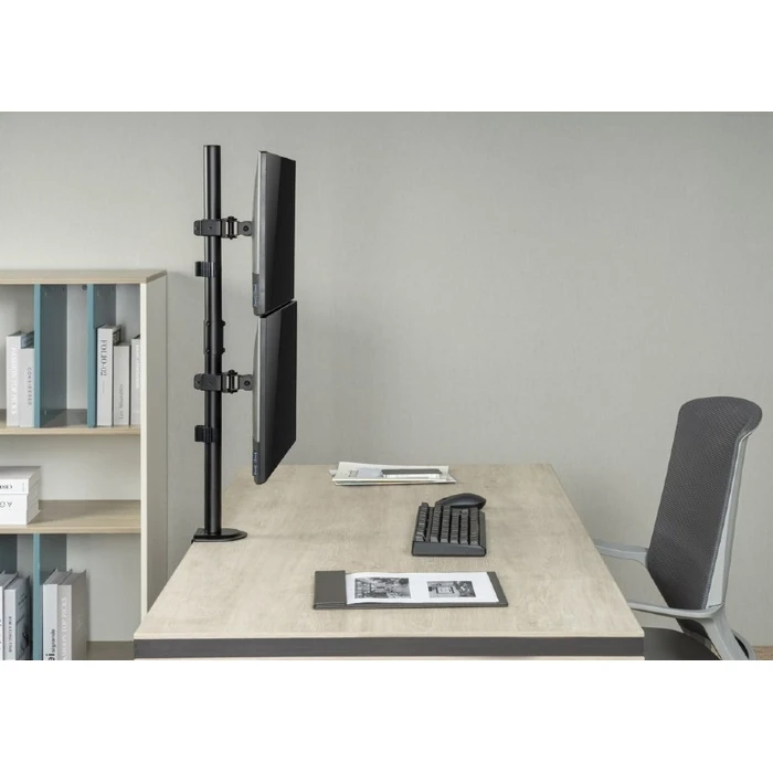Βάση Monitor Gembird Adjustable 2-Display VERTICAL DESK 17'-32'