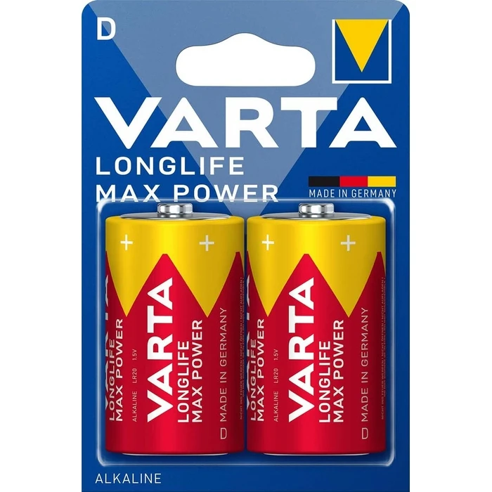 Αλκαλικές Μπαταρίες Varta Longlife Max LR20 D (2τμχ)