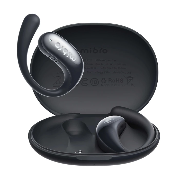 Bluetooth Handsfree Mibro Openear, Ows, Enc, 45/400mAh, Μαύρα
