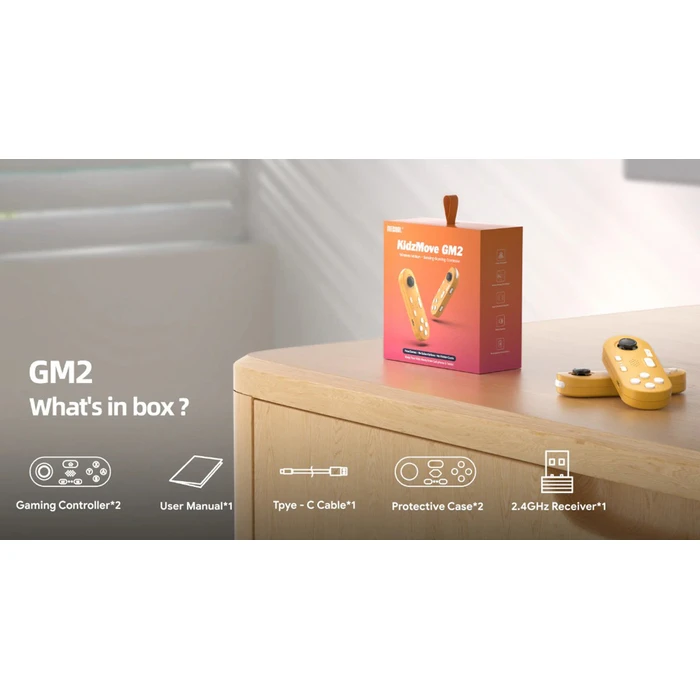 Mecool KidzMove GM2 Ασύρματο Gamepad Κίτρινο