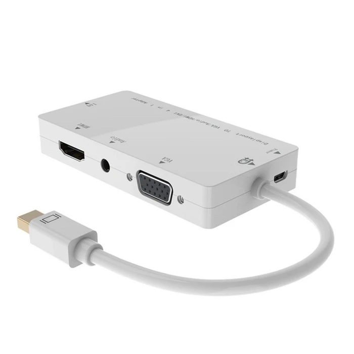 Microconnect Μετατροπέας mini DisplayPort αρσενικό σε HDMI / VGA θηλυκό - Λευκό