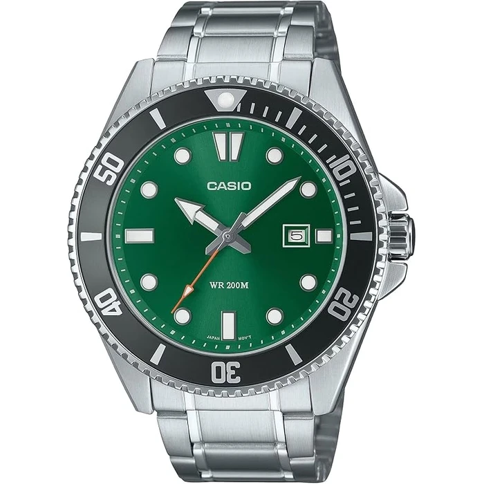 CASIO MDV-107D-3A2VDF Men’s Quartz Analog Stainless Steel Watch 49.5 mm