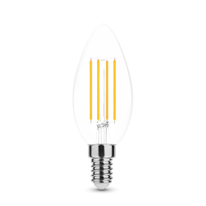 Modee Lighting Λάμπα LED Filament Κερί C35 7W E14 4000K 806lm Dimmable ERP