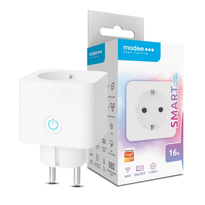 Modee Smart Wi Fi Power Plug SPC Tuya 16A with Energy Consumption Meter