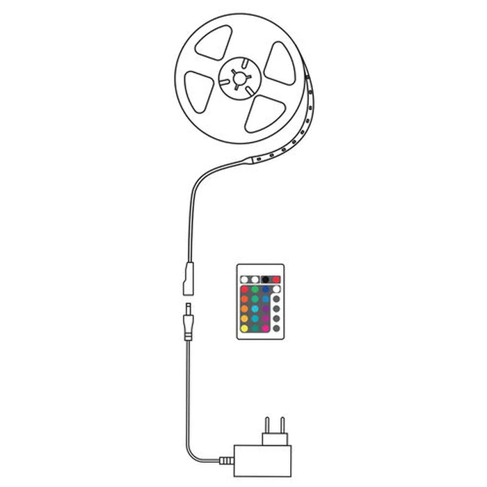 Modee Lighting Ταινία LED Smart RGB με Τηλεχειριστήριο 24W 10m