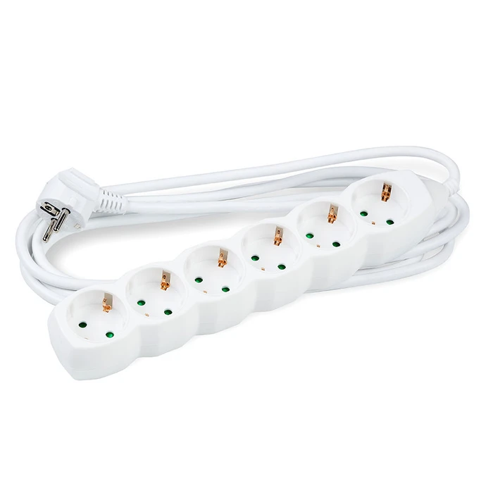 Technik Πολύπριζο 6 Θέσεων 1,5mm2 Λευκό 3m