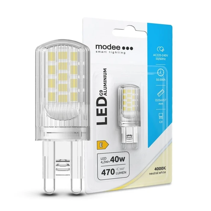 Modee Lighting Λάμπα LED Izzo G9 Aluminium 4.2W 4000K 470lm ERP B1