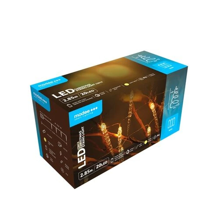 Modee Χριστουγεννιάτικα φωτάκια LED 20 LED 2,85 μ. Θερμό λευκό (SKU: 40.004.0013)