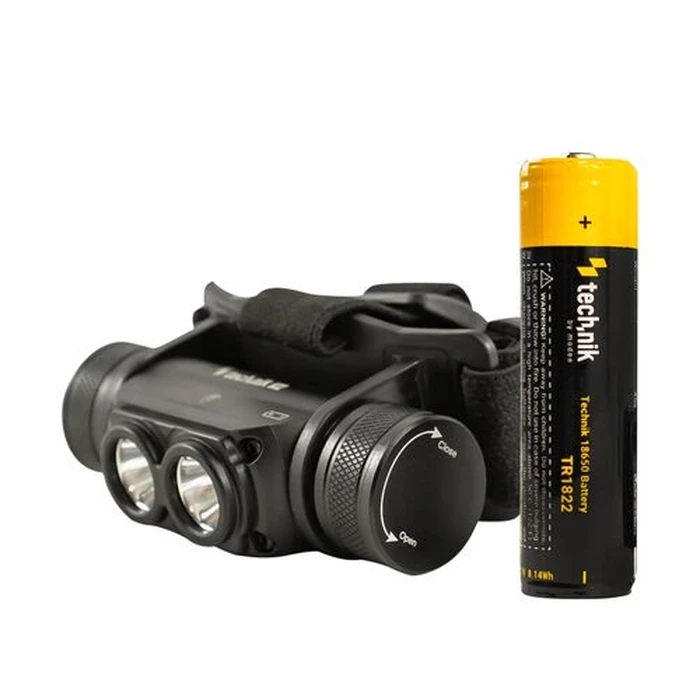Technik Φακός Κεφαλής H32 με Μπαταρία 1x18650 OSRAM P9 & USB-C 1000lm