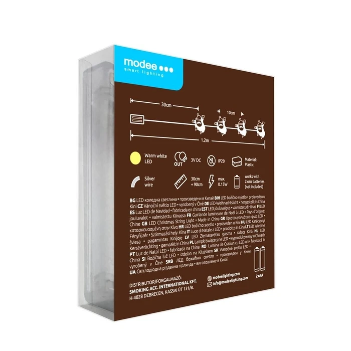 Modee Christmas LED Decorative Battery String Lights (10 LED / 1.20 m) Warm White - Modee Lighting