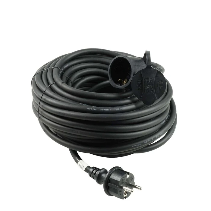 Technik Industrial Extension Cable 1 Socket 3x2.5mm2 H07RN-F IP44 16A 20m