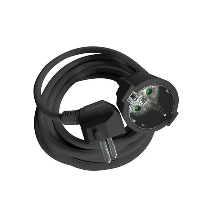 Technik Extension Lead 2m 1-Socket 3x1.5 mm² 16A Black