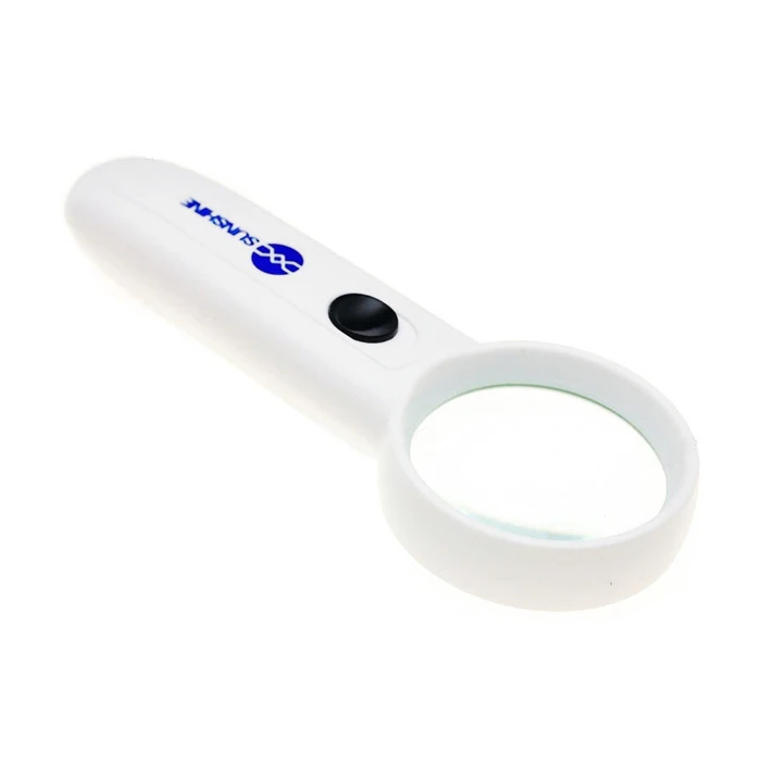 Sunshine Μεγεθυντικός Φακός Χειρός Mg6b-3 Με Φωτισμό Led, Φ50mm, 5x