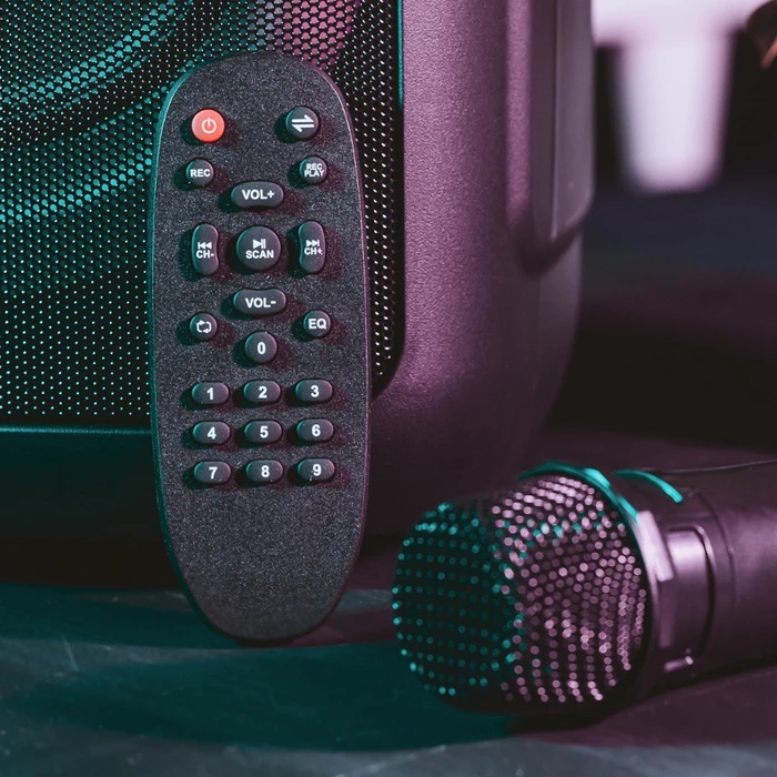 Karaoke Osio OBT-8035 με USB, LED, AUX, TF, RC, FM,TWS, ασ. μικρόφωνο και τηλεχειριστήριο  80 W