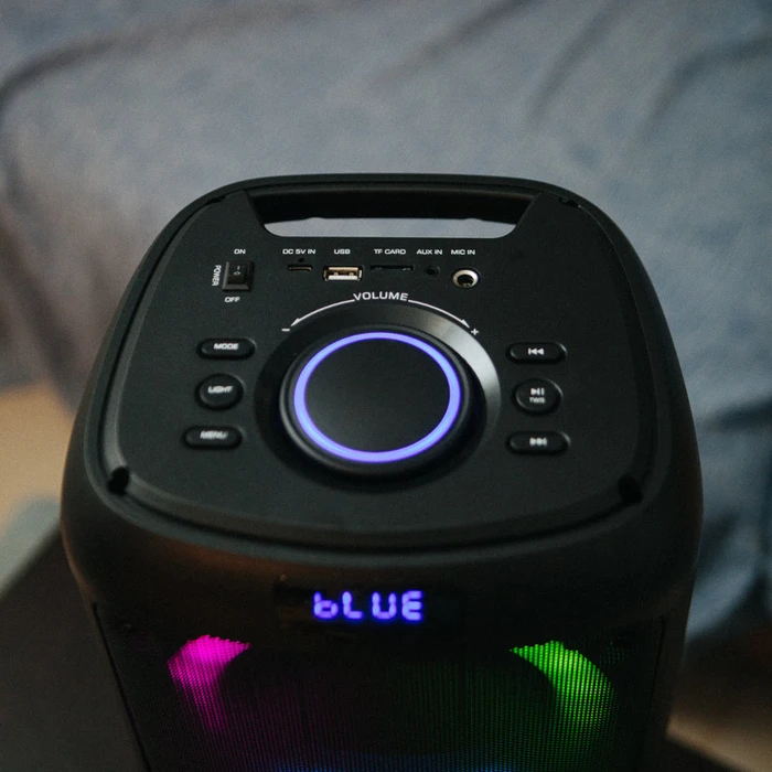 Karaoke Osio OBT-8030 με USB, LED, AUX, TF, RC, FM,TWS, ενσ. μικρόφωνο και τηλεχειριστήριο  80 W