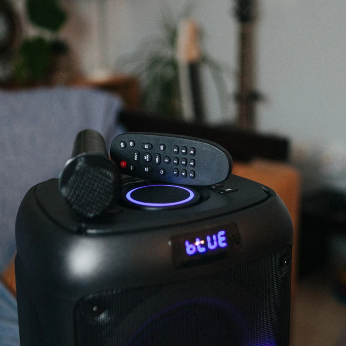 Karaoke Osio OBT-8035 με USB, LED, AUX, TF, RC, FM,TWS, ασ. μικρόφωνο και τηλεχειριστήριο  80 W