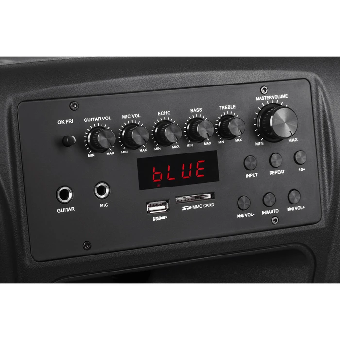 AZUSA Active Speaker 12" DM-0135EU 40W with 2 Wireless Microphones, SD, Bluetooth, USB