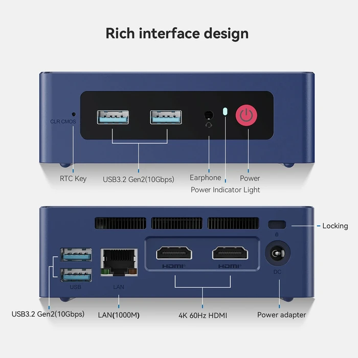 Beelink S13 Mini PC (N-Series N150/12GB DDR4/512GB SSD/W11 Pro)