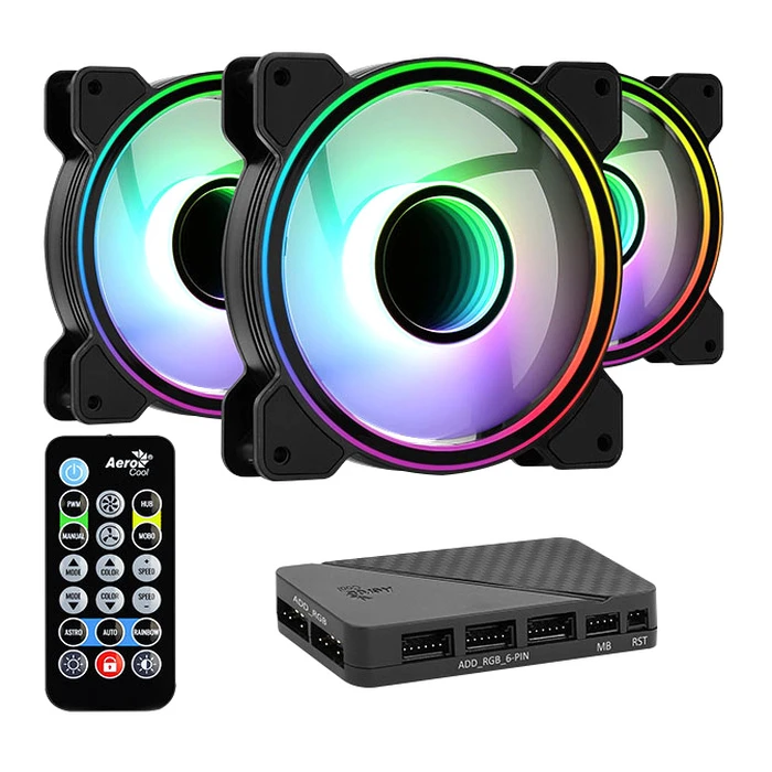 Case Fan LED ανεμιστήρων Aerocool MIRAGE-12PRO, 120mm, RGB