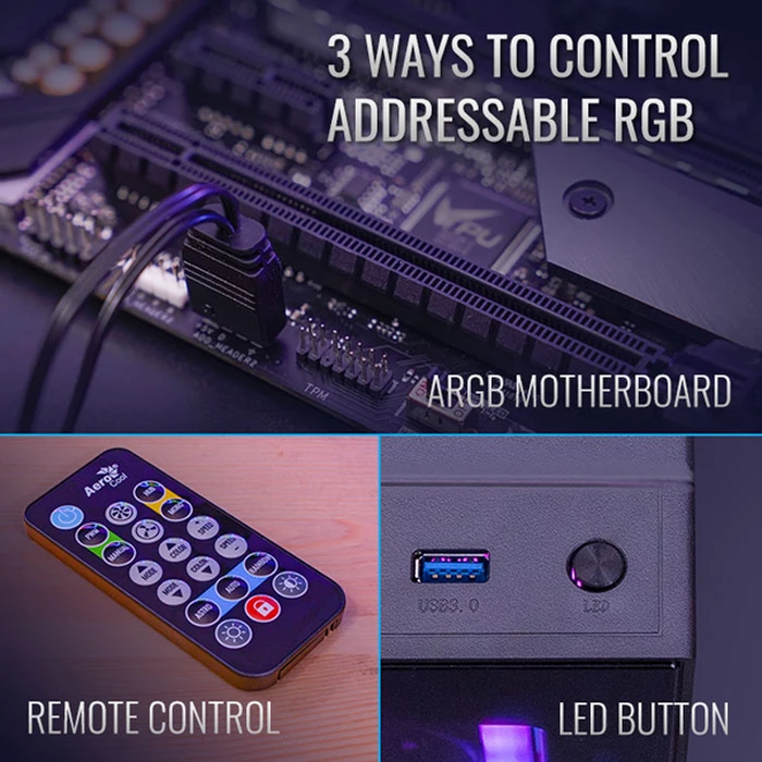 Case Fan LED ανεμιστήρων Aerocool MIRAGE-12PRO, 120mm, RGB