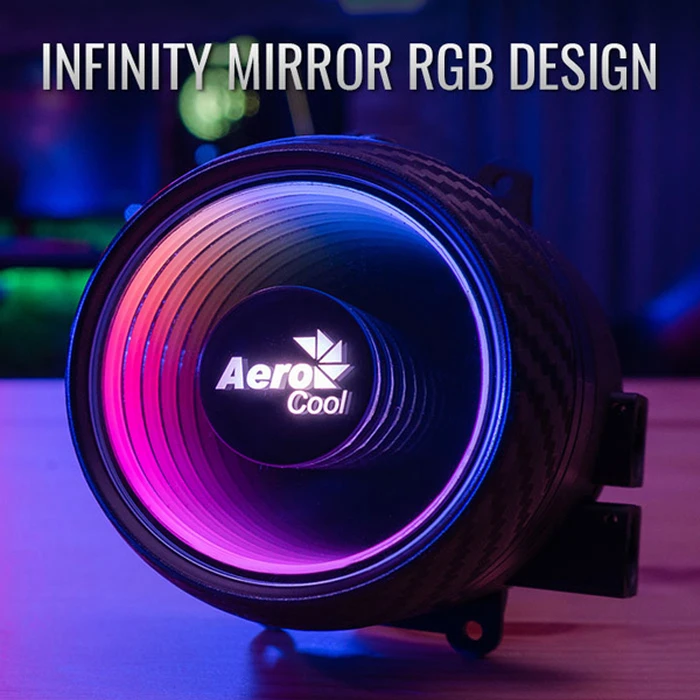 Ψύκτρα CPU Aerocool liquid cooler MIRAGE-L240, 120mm, LED RGB, 2x fans