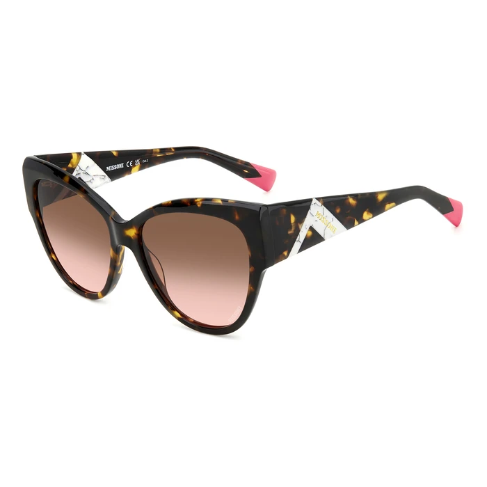 Missoni Women Sunglasses MIS 0171/S 086 - Acetate Tortoiseshell Frame, Brown Gradient Lenses, 57/16/140 mm, Category 2