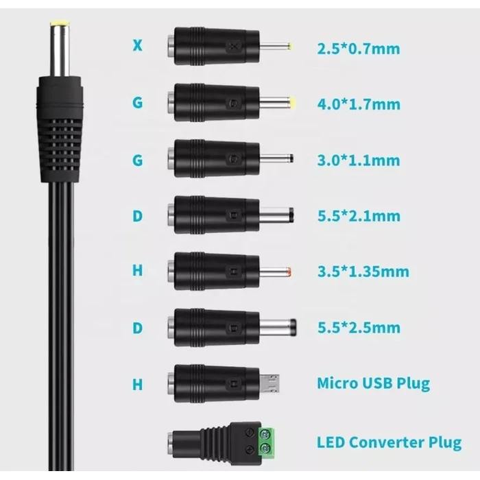 Universal Τροφοδοτικό ATC 41W Switching με 8 κεφαλές