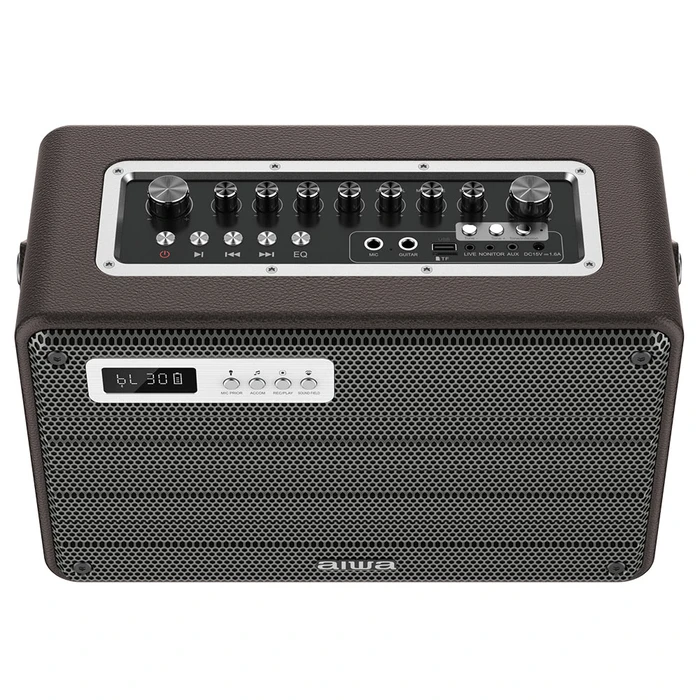 Karaoke Aiwa BT 5.0 TWS DSP ENIGMA LITE RMS 100W BROWN