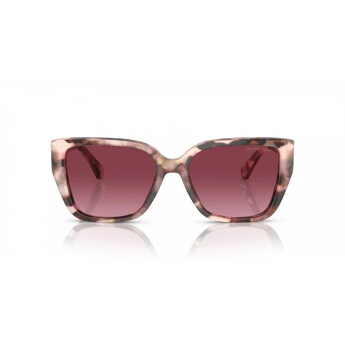 Michael Kors Acadia Women's Sunglasses MK2199-39468H (55/17/135) Brown Tortoise Acetate Frame, Red/Multicolored Lenses