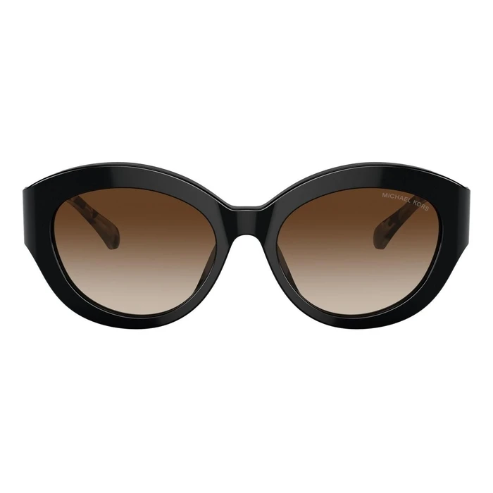 Michael Kors Brussels MK2204U 300513 Women's Sunglasses (54/18/140) - Black Frame, Brown Lenses, Acetate