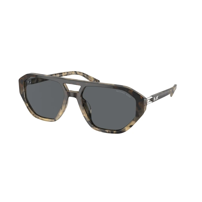 Michael Kors Zurich Men's Sunglasses MK2219U 394287 - Brown Tortoise Acetate Frame, Grey Lenses, 57/18/145 mm