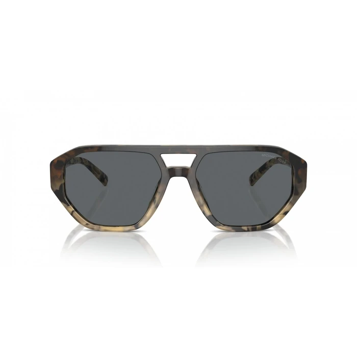 Michael Kors Zurich Men's Sunglasses MK2219U 394287 - Brown Tortoise Acetate Frame, Grey Lenses, 57/18/145 mm