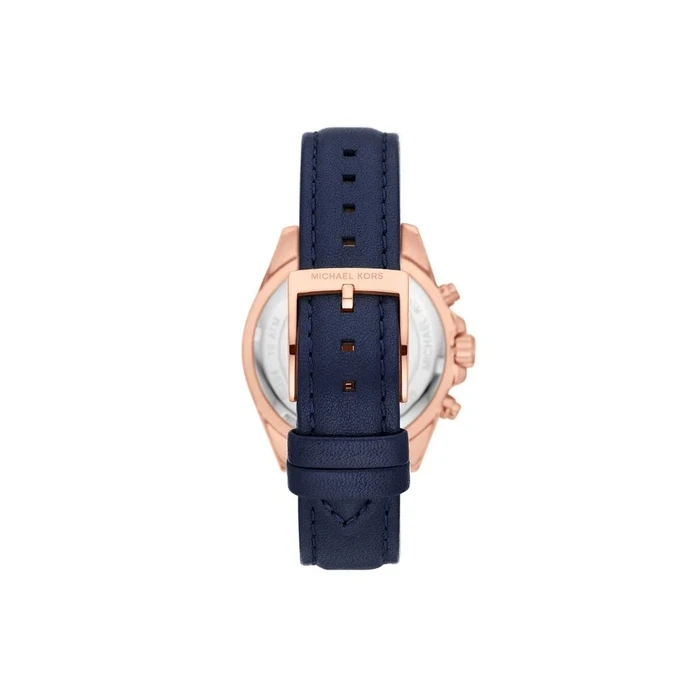 Ανδρικό Ρολόι Michael Kors Mk2960 (36mm) Δερμάτινο Λουράκι Μπλε