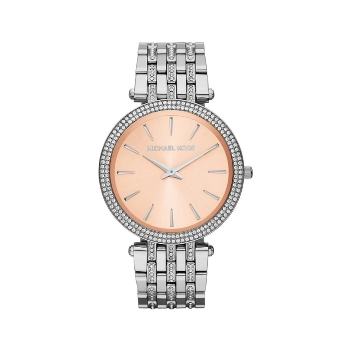 Γυναικείο Ρολόι Michael Kors Mk3218 (39mm) Μεταλλικό Μπρασελέ Ασημί