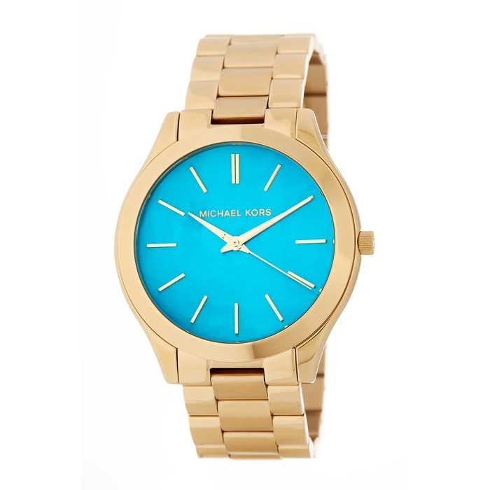 Γυναικείο Ρολόι Michael Kors Mk3492 (42mm) Μεταλλικό Μπρασελέ Χρυσό