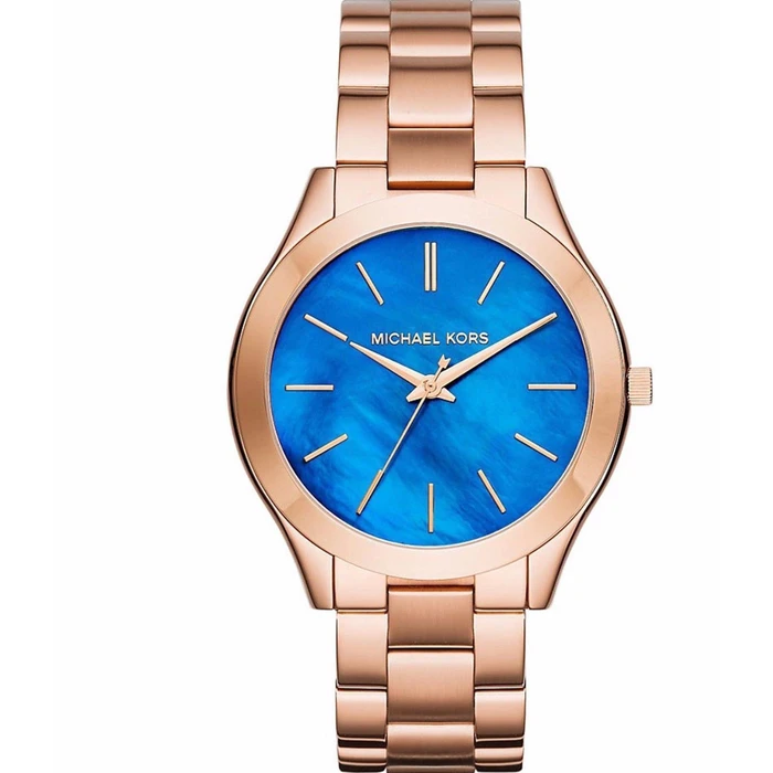 Γυναικείο Ρολόι Michael Kors Mk3494 (42mm) Μεταλλικό Μπρασελέ Ροζ Χρυσό