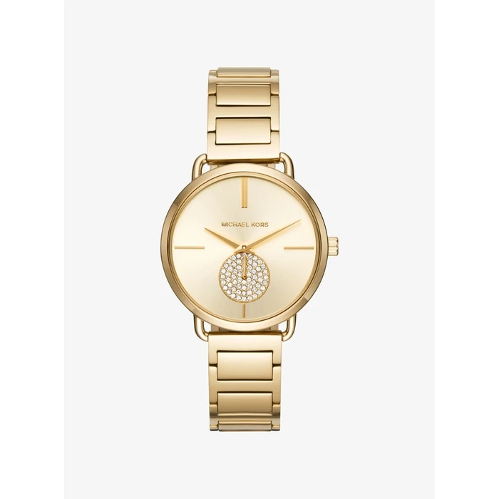 Γυναικείο Ρολόι Michael Kors Mk3639 (37mm) Μεταλλικό Μπρασελέ Χρυσό