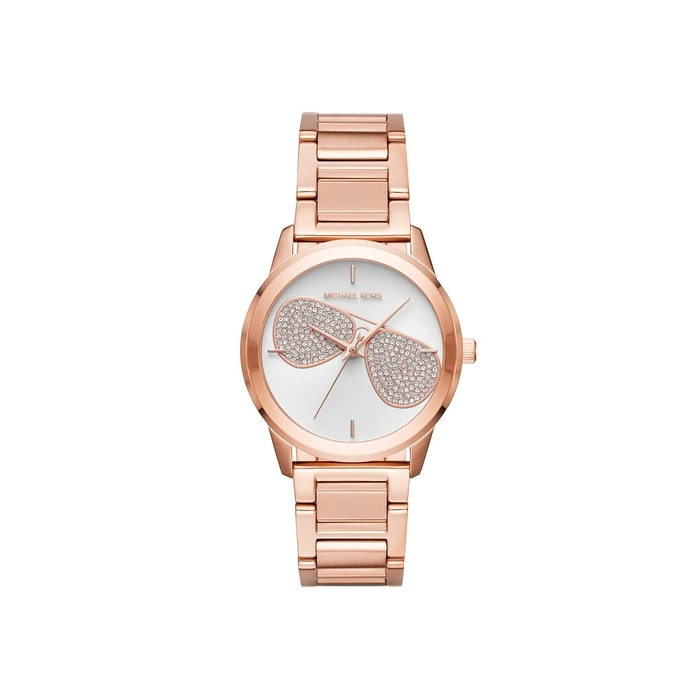 Γυναικείο Ρολόι Michael Kors Mk3673 (38mm) Μεταλλικό Μπρασελέ Ροζ Χρυσό